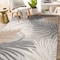 World Rug Gallery Amalfi Contemporary Tropical Floral Indoor/Outdoor Area Rug 3'3" x 5' Gray 8013GRAY3X5 - alternate 1